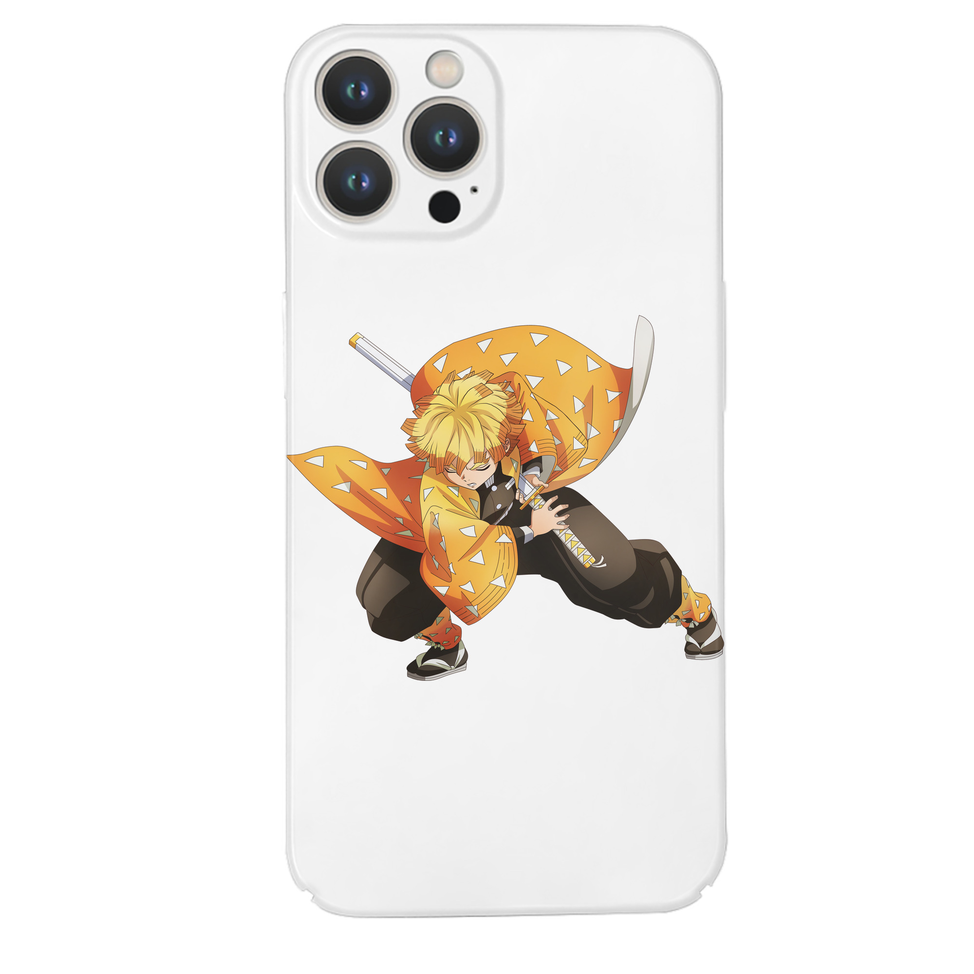 （画像用） 鬼滅の刃（きめつのやいば）我妻 善逸／あがつま ぜんいつ Agatsuma Zenitsu 【iPhone 14シリーズ対応】ハードケース